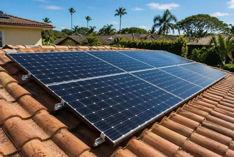 Installation de panneaux solaires à Rochebaudin